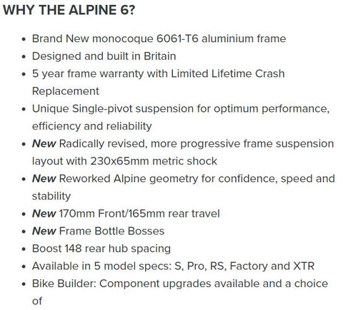 Orange Bikes Alpine 6 S Enduro Small