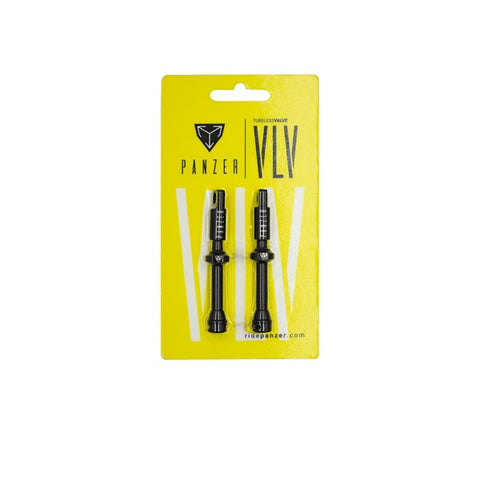 Tubeless Valves Panzer for MTB or Road Black