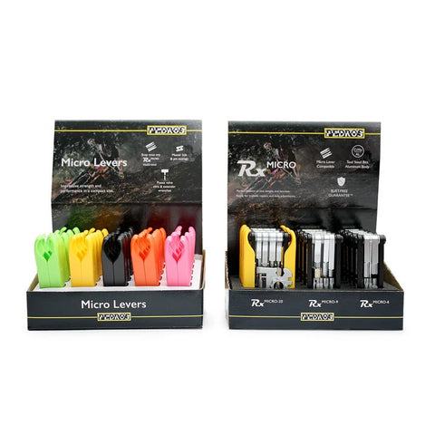 Micro Levers 25 Pair 5 Color Counter Display Pedro