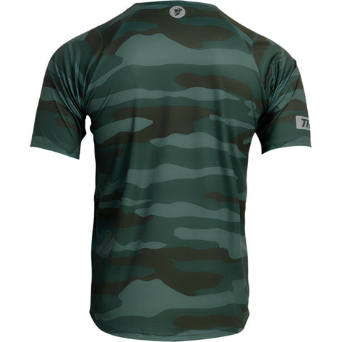 Jersey Thor MTB MX Assist Camo Green Large