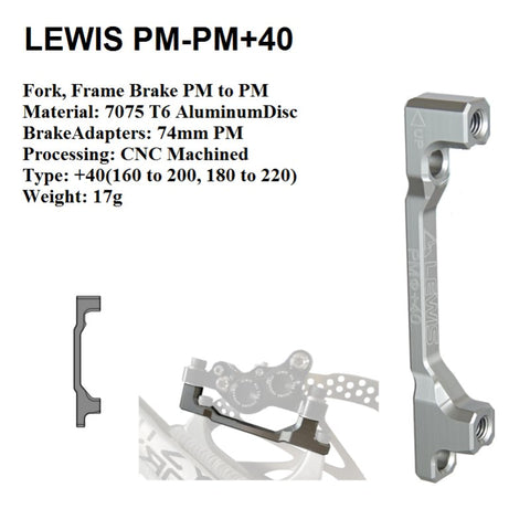 Lewis Mountain Bike Disc Brake Adapters