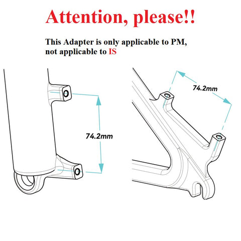 Lewis Mountain Bike Disc Brake Adapters