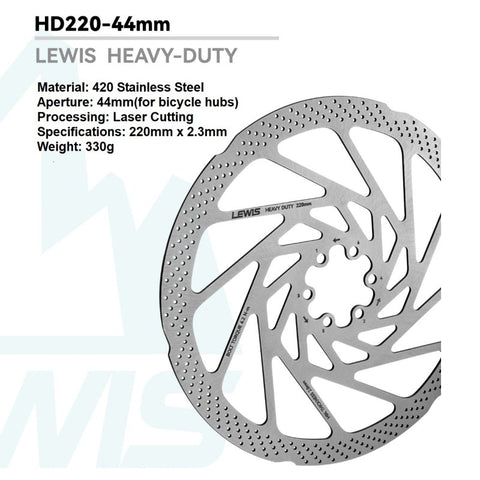 Lewis HEAVY DUTY Disc Brake Rotor 2.3mm Thick For Mountain Bike