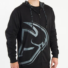 Hoody Zip Thor MX Split Black Medium