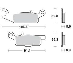 Brake Pads Moto Master YFM Grizzly