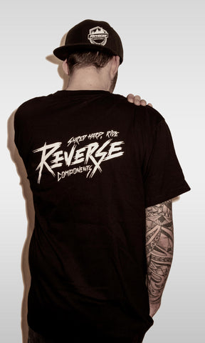 T-Shirt SHRED Hard Reverse Components Black Medium