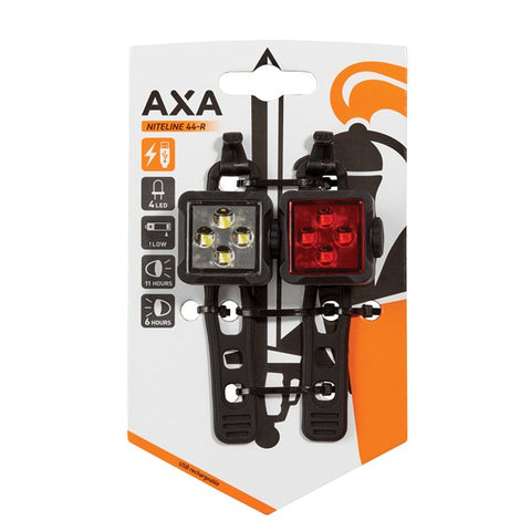 Bike front & rear light set AXA Niteline 44-R