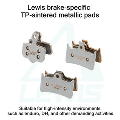 Lewis TP series Sintered Metallic Brake pads For LV2/LV4/LH4/LHT