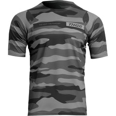 Jersey Thor MTB MX Assist Camo Dark Gray Medium