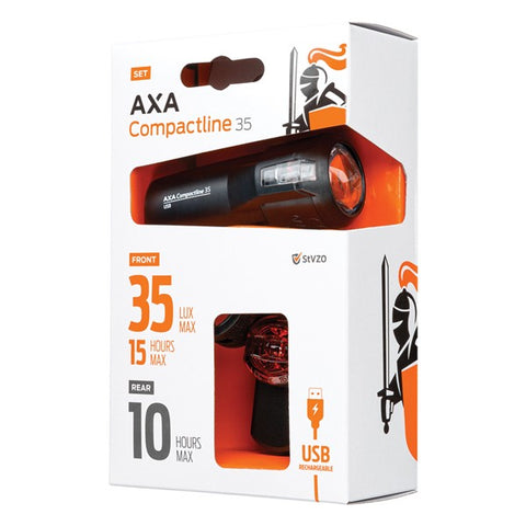 Bike Light Set AXA Compactline Set 35 Lux