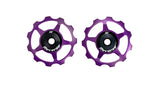 Aluminium pulley set Reverse Purple