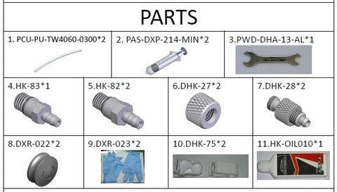 Bleed Kit for Tektro hydraulic disc brake system