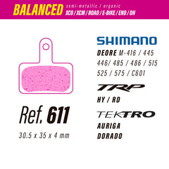 Less Brakes Shimano Balanced 611