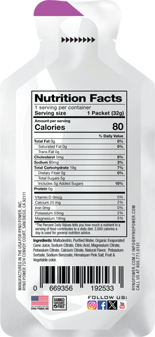 Ryno Power Performance Gel 12 pack Berry