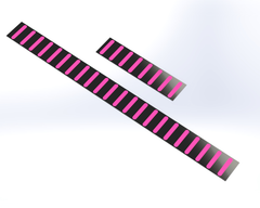 Pro Mud Guard Sticker Front Standard Magenta RRP
