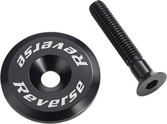 Stem Cap with Screw - Black - Reverse Components