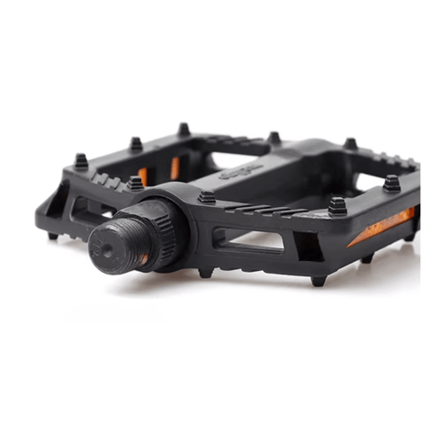 Nylon Platform MTB Pedals - Double Sealed DU Bearing (14mm Thread)