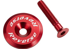 Stem Cap with Screw Bike Reverse Red