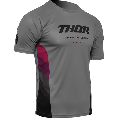 Jersey Thor MX MTB Assist React Grey/Purple Medium