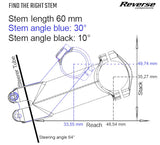 Steering Stem - XC 6° 60mm 31.8mm